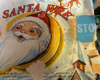 Vintage Musical Santa Box