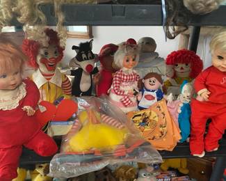 Vintage Dolls, Stuffed Animals