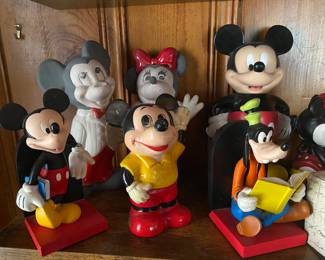 Walt Disney Mickey Mouse Bookends, Figures