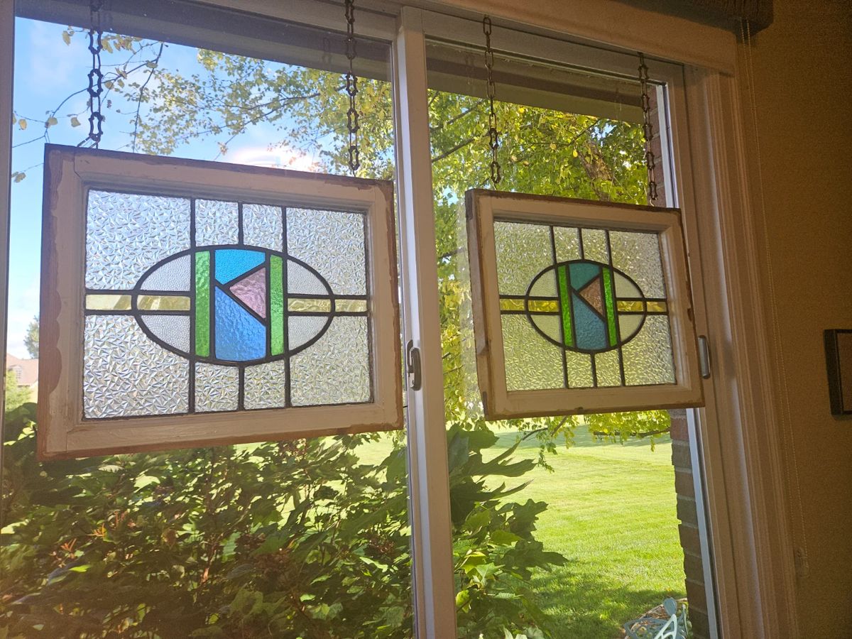 Stain glass windows.