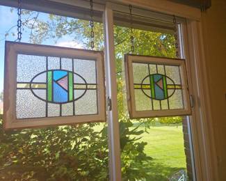 Stain glass windows.