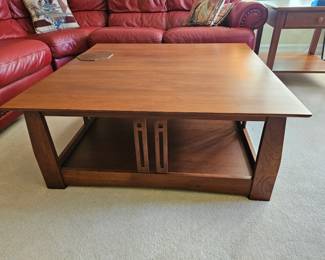 Custom Cherry Art Deco coffee table
