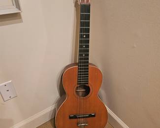 Unmarked classical guitar