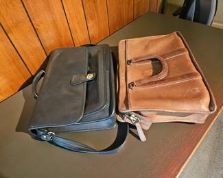 Coach leather briefcase