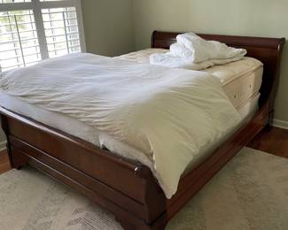 Queen Sized Sleigh Bed and Mattress