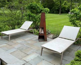 Steel Modern Standing Fireplace