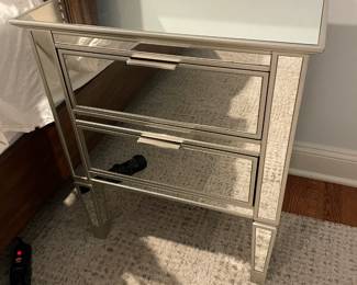 Pair of Mirror Nightstands