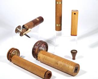 (6pc) WOOD KALEIDOSCOPES 
