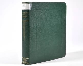 1947 & LATER U.S. STAMP ALBUM | U.S. Scott album of American stamps for United States Twentieth Century Regular and Air Post Issues, including 1947 Scott #s C34, C35, and C36 each in a sheet of four, stamps from the 1950s including a sheet of four Hawaii Scott #C46; plus many other stamps from the 1960s, 70s, and later, with high face value stamps from the 1990s, including $1, $3.50, $5.60, $12.25, and four $19.95 Grand Central Terminal stamps.
