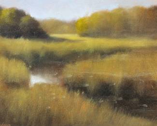 JOHN DANIEL NEUBAUER (AMERICAN, B. 1953) | Summer Song. Oil on canvas. 9 x 12. Signed lower left and on verso - w. 17 x h. 14 in. (frame)
