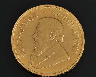 1974 SOUTH AFRICAN KRUGERRAND GOLD COIN | a 1oz Krugerrand in very good condition.