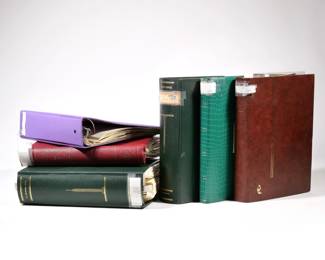 (6pc) U.S. STAMP COLLECTION | A large collection of United States stamps, mostly contemporary from 1990 and later, including many unused stamps and full sheets, with many Forever stamps, housed in six albums, including four organized with Scott pages and most appearing complete from 1990 to 2018, pus two other albums with assorted contemporary stamps
 - l. 12 x w. 3.5 x h. 12.5 in. (largest album)
