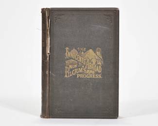 [FIRST EDITION] MARK TWAIN, INNOCENTS ABROAD | First edition of Innocents Abroad by Mark Twain, with 234 illustrations, pub. 1869 - l. 9 x w. 6 x h. 2 in.
