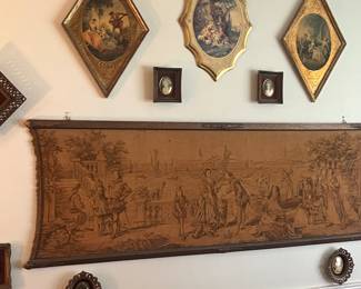 Antique Artwork - Center Piece Hand Woven Tapestry 