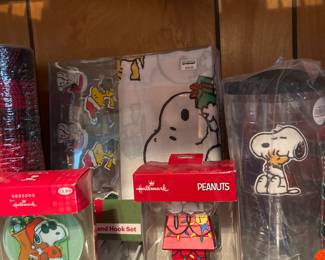 Snoopy Christmas Ornaments and Tervis Tumbler