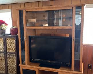 Entertainment Center and Vizio TV
