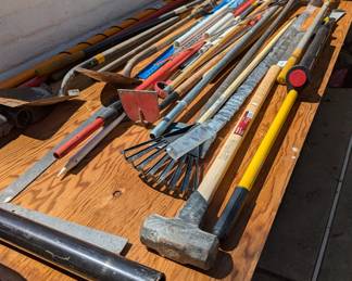 yard tools. 