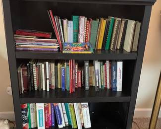 Wood Bookcase with more Cook books