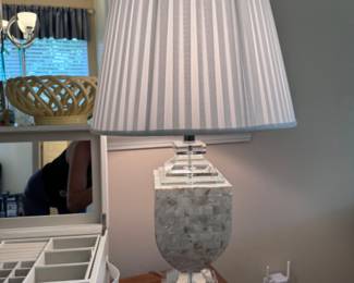 Acrylic and Shell table lamp