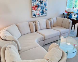 Vintage 4 Piece Henredon Folio 500 Modular sectional sofa