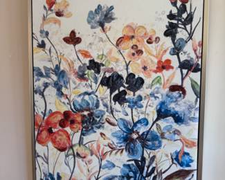 Large floral artwork