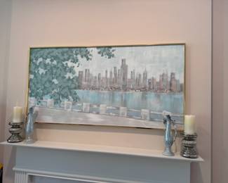 Lee Reynolds "Cityscape" original artwork