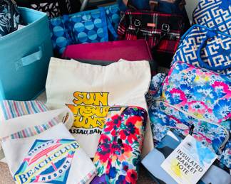 Storage totes, grocery totes