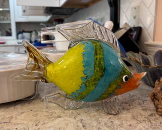 1960s Art Glass fish