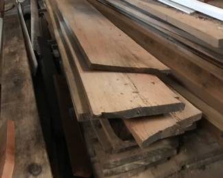 Sawmill Pre-Cut Lumber, Some Black Walnut, Cypress, and Wild Cherry