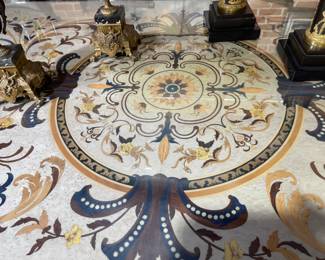 Top Louis XV Inspired Solid Wood Dining Table ornate custom design.