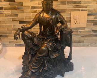 Vintage Guan Yin Avolakiteshvara, in metal. Available for pre-sale. 
