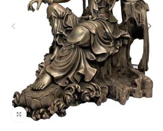 Another view of our Avalokiteshvara.  An Avalokiteshvara is an enlightened being, in Buddhism, who embodies compassion & is known as " one who listens to the cries of the world".....