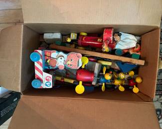 Vintage Fisher Price toys. 