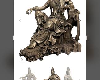 Here he is............our Avalokitesvara.  Metal.  Beautiful. Call for pre-sale. $550.00