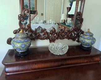 Pair of Cloisonne Jars