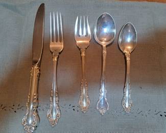 Sterling 12 place settings Reed & Barton (Spanish Baroque