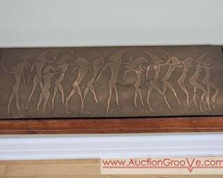 8 1970s Italian Brutalist console table by G. Urso