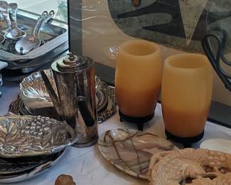 Numerous Metal Serving Pieces!