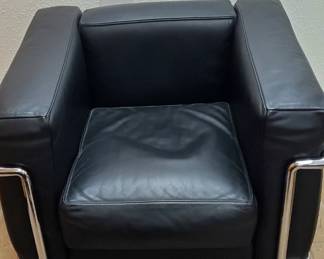 LC2 Cube Chair - One of a Pair! Original Leather!