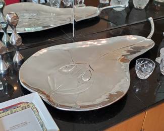 Mariposa Brilliante Aluminum Collection Serving Platter!