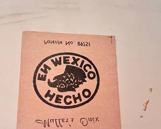 Maker's Trademark on Onyx Dining Table!