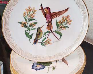 Edward Marshall Boehm Hummingbird Plate Collection - Set of 8!