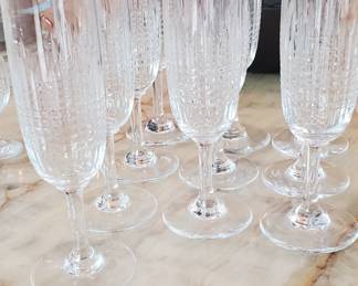 Baccarat "Nancy" Champagne Flutes!