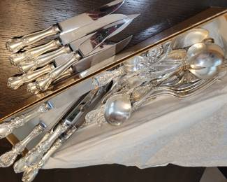 Sterling flatware set