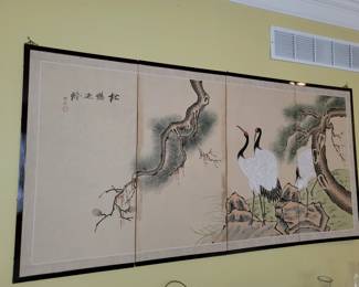 Chinese 4 panel screen