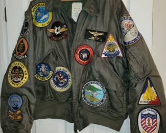Navy flight jacket from Vietnam - 3 tours