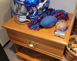 Vintage KU football helmet