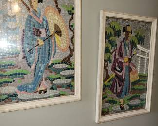 Vintage Mosaic Geisha pictures