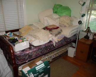 HUGE amount of  bedding  = all bedrooms and closets