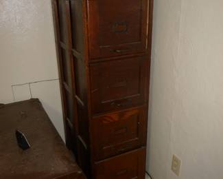 wood file cabinet